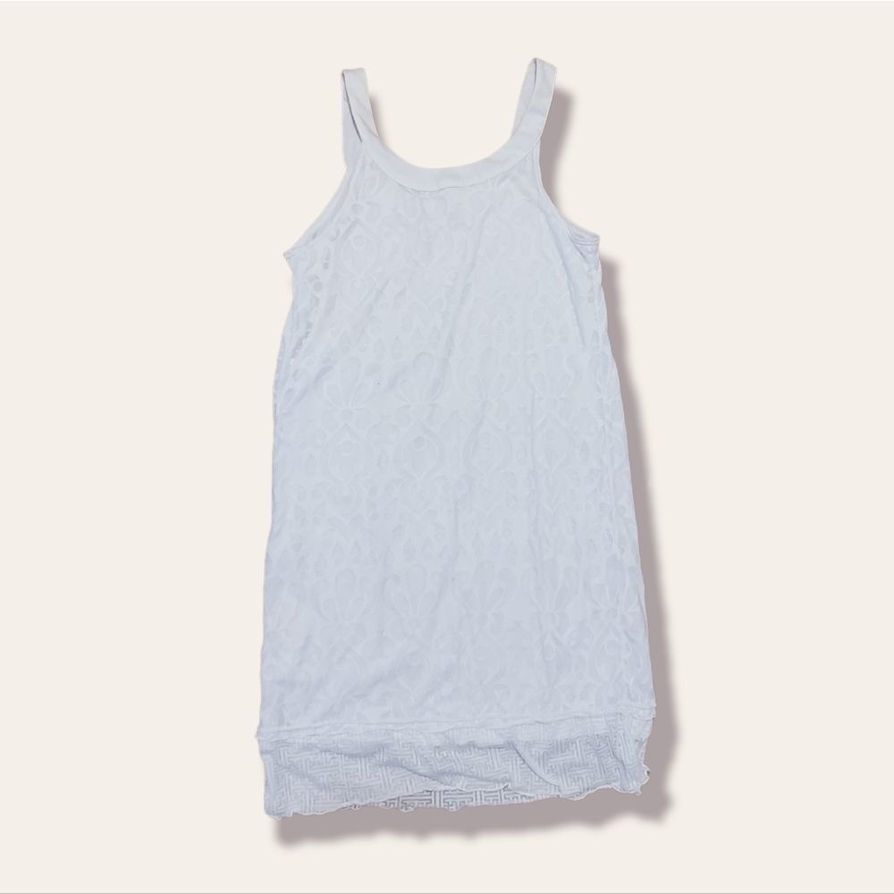 Athleta White Cotton Lined Sports Dress, Size X-Small